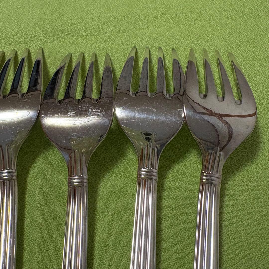 サラダフォーク 6本 christofle クリストフル アリア 中古