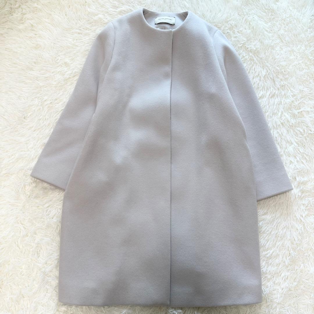 ユナイテッドアローズ Aライン ノーカラー ミドルコート