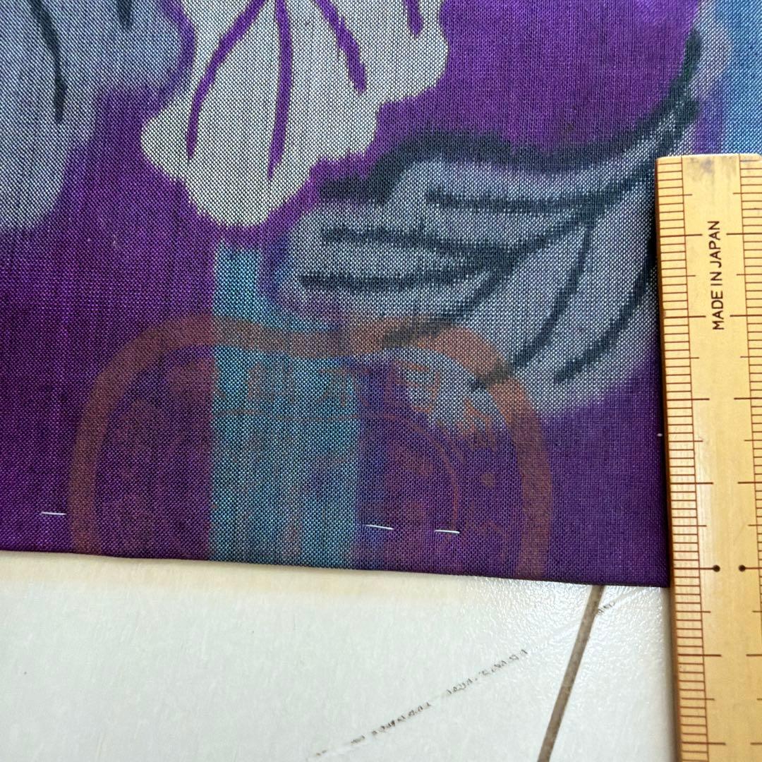 r*e様 ■E5840■アンティーク■正絹■葡萄色　花柄　銘仙　袷　着物■丈15