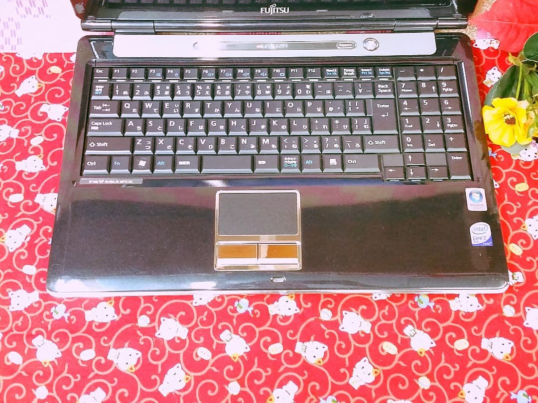 富士通 PC HDD大容量320GBを搭載！ブラックノートパソコン!Win10