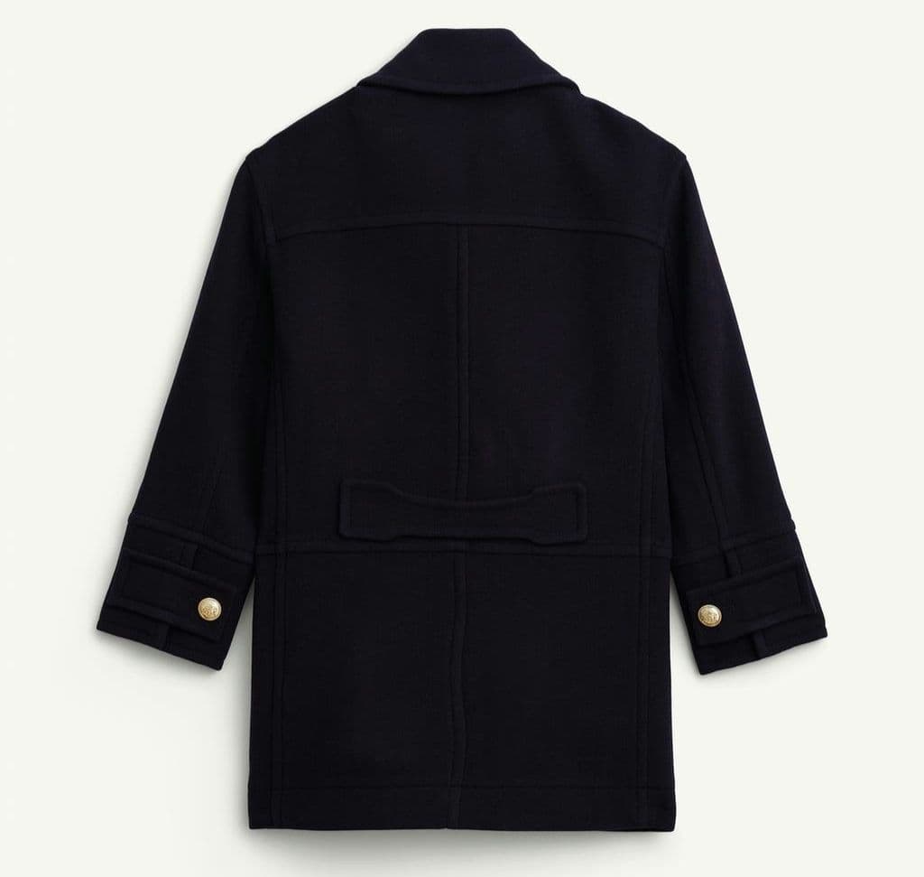 【新品タグ付き】ZARA ウールブレンドダブルブレスト仕様コート XS