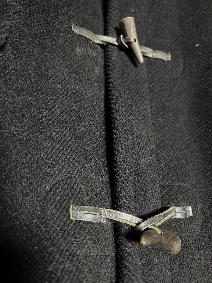 MONTGOMERY 英国製 ダッフルコート ヘリンボーン チベット社 38 黒