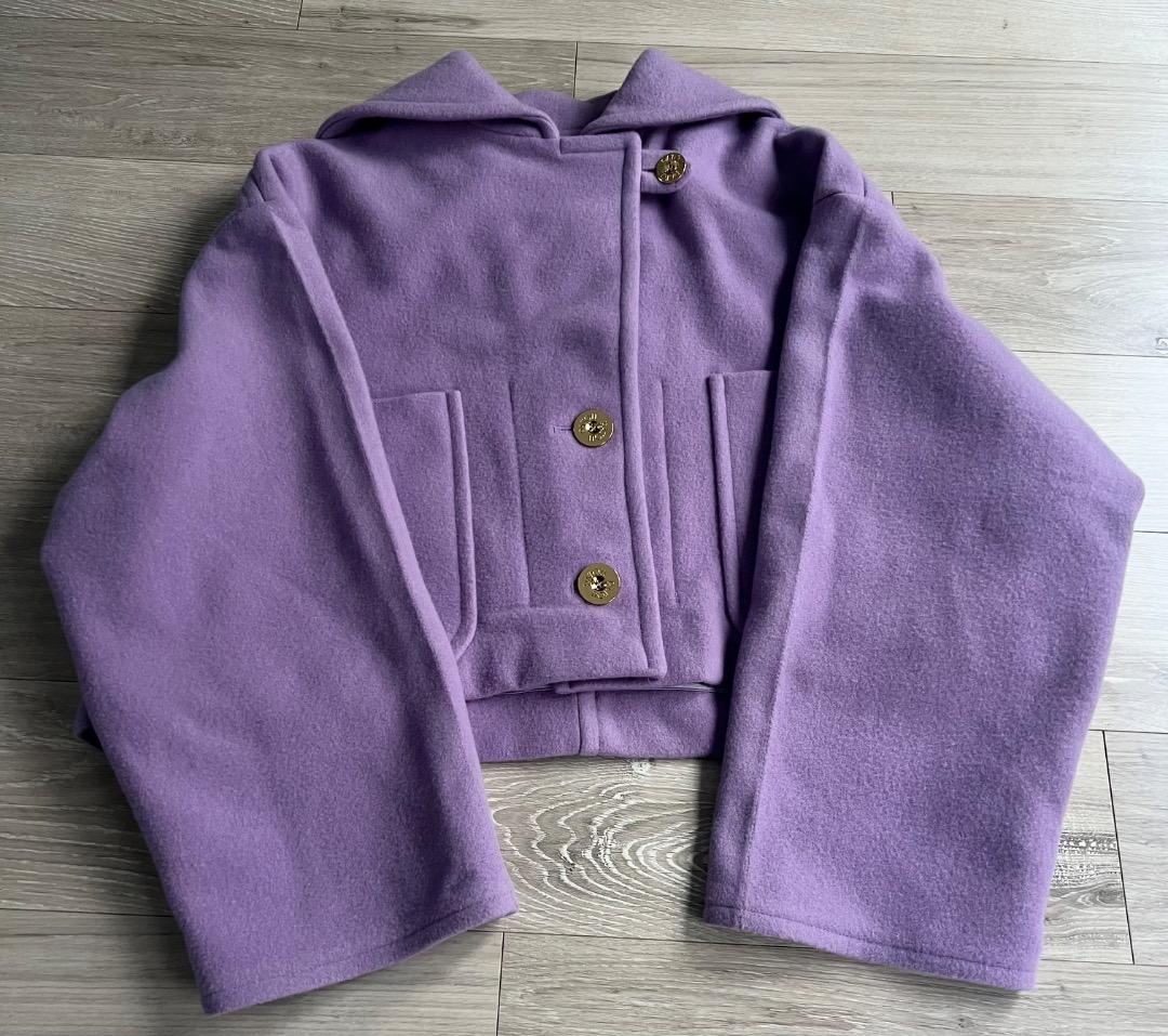 【美品】正規品PATOU ダブルフェイスウール クロップコート