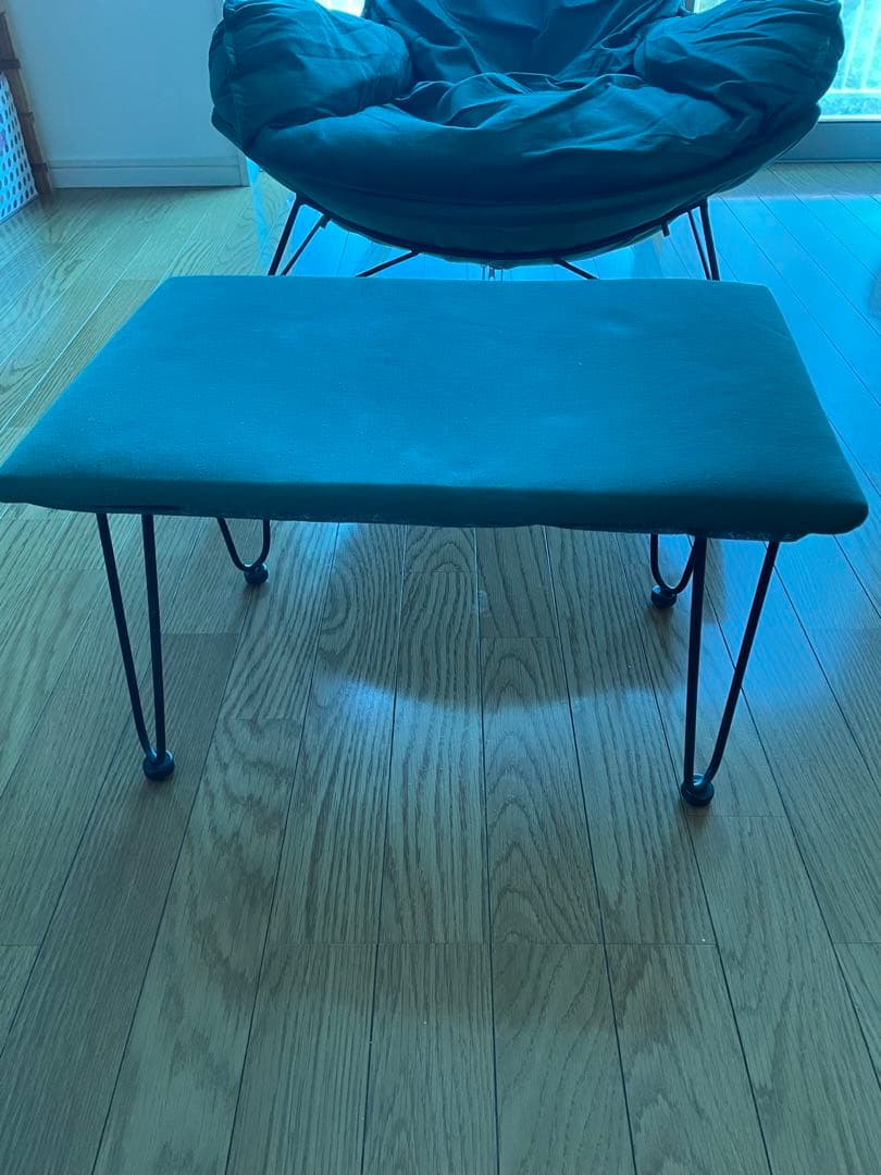 ロッキングチェア　フットマン　2点セット　グリーン