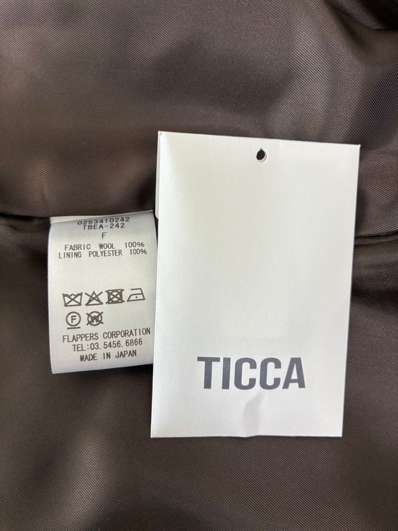 TICCA ピーコート ブラウン