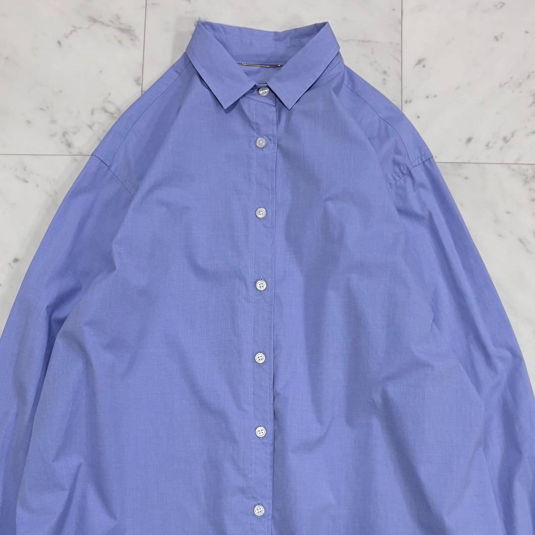 美品✨アパルトモン　ドゥーズィエムクラス　Aラインシャツ　オーバーサイズ　青