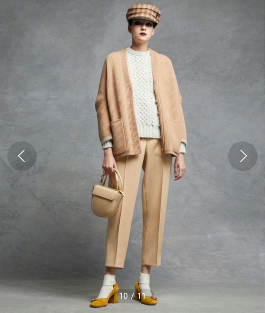 ドゥロワー　drawer　ウールカシミヤ　カーディガン　88000円　サイズ１