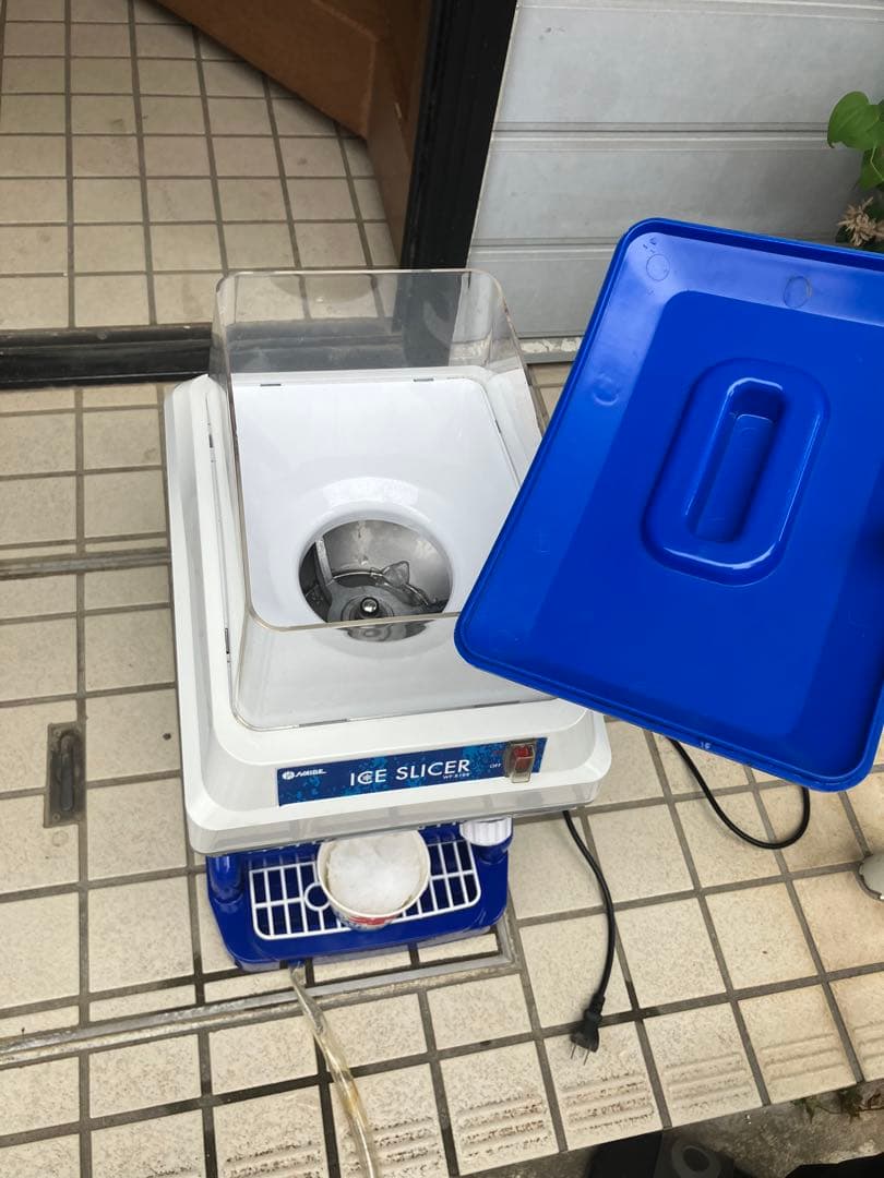 HAIGE ICE SLICER かき氷機 青/白
