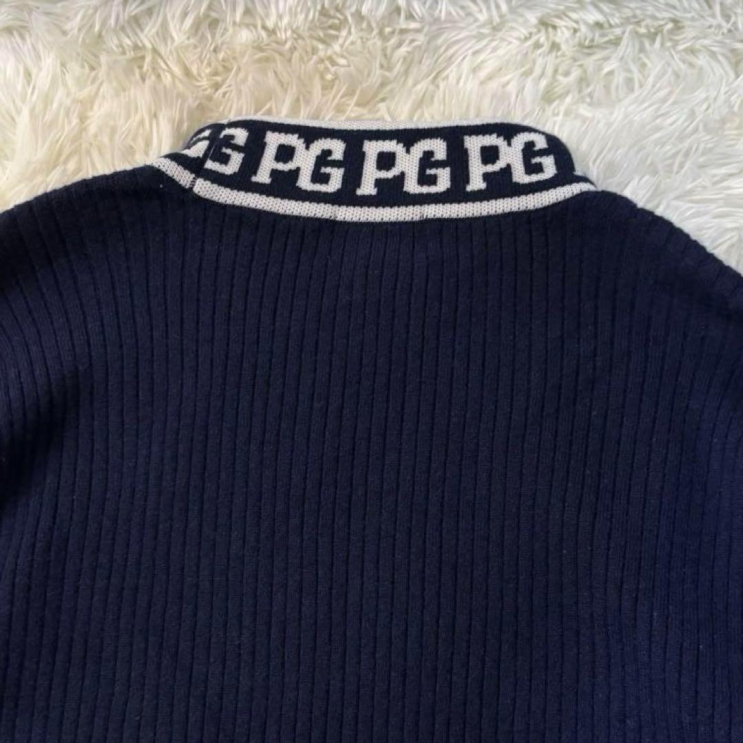 極美品✨ パーリーゲイツ ニット プルオーバー カシミヤ ハイネック 6 XL
