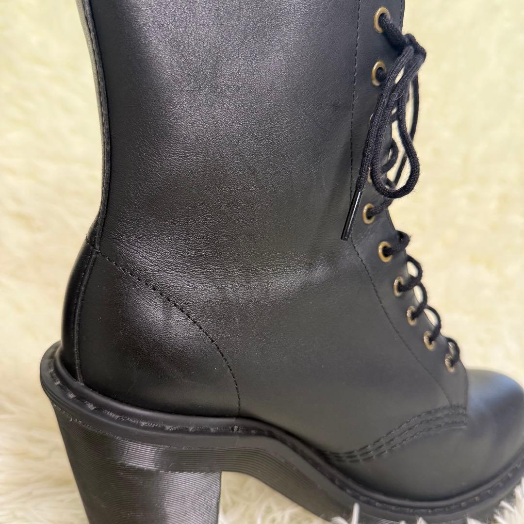 Dr.Martens チャンキーヒールブーツ ブラック 10ホール 24cm