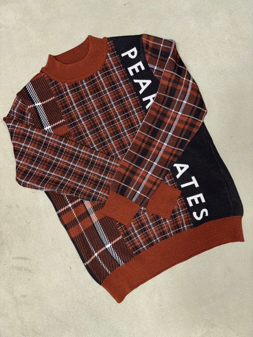 （超美品）パーリーゲイツ 、マルチチェック柄、ニット、セットアップ、サイズ0