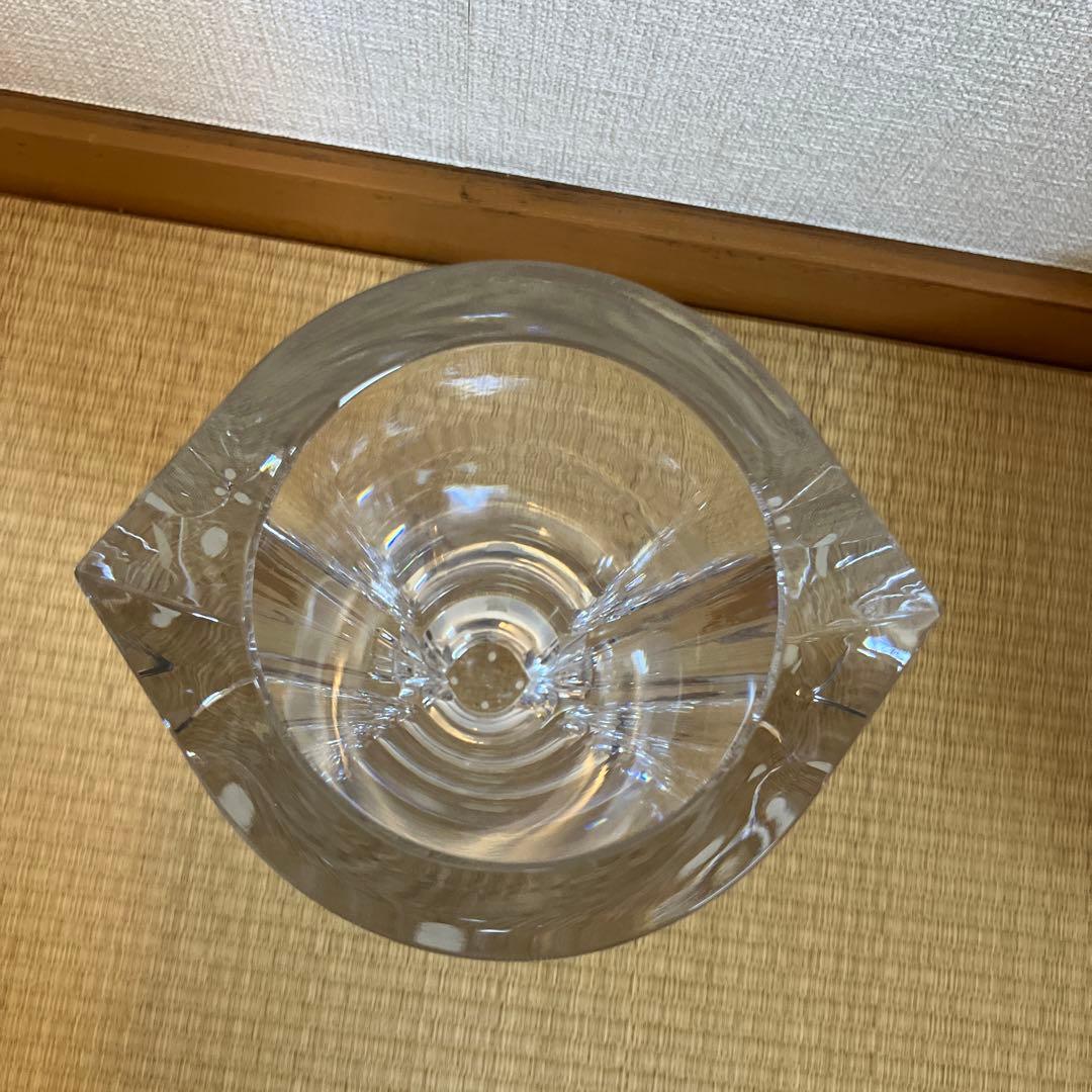 ヴィンテージ　オレフォス　クリスタル　MARIN フラワーベース　希少　北欧