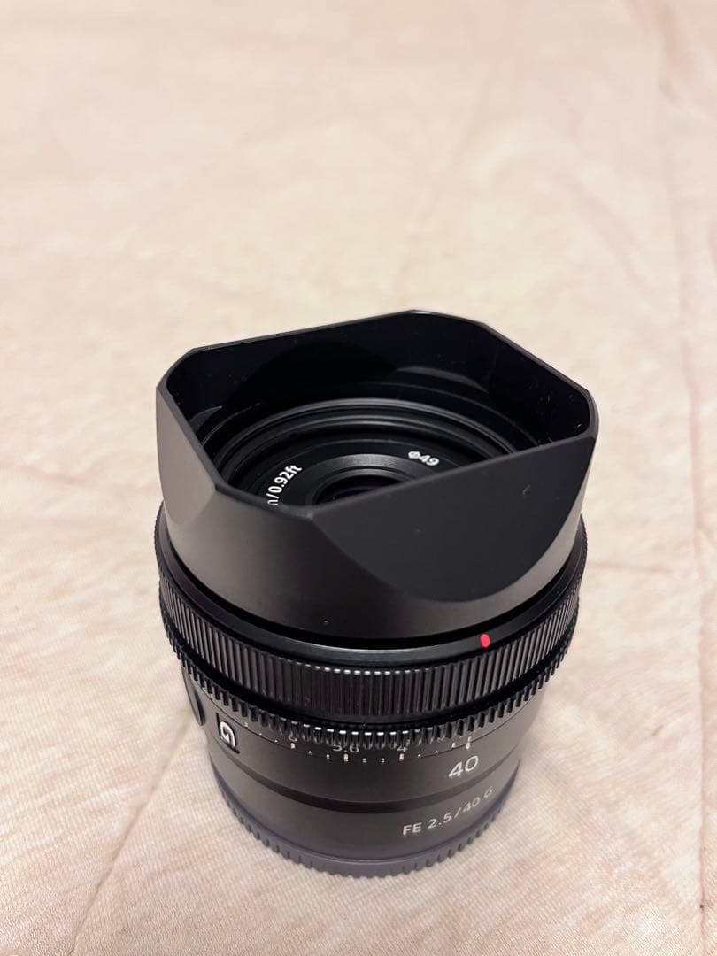 【美品】角形フードつき！SONY Eマウント Gレンズ 40mm f2.5
