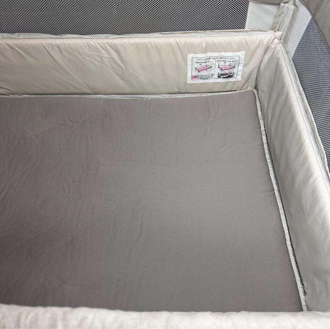 【極美品】Aprica ココネル エアープラス AB ホワイトグレー　収納袋付