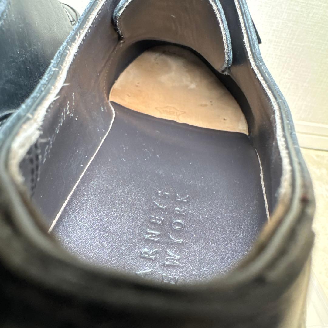 13 極美品　バーニーズニューヨーク　革靴　Uチップ　7 25.0 ブラック