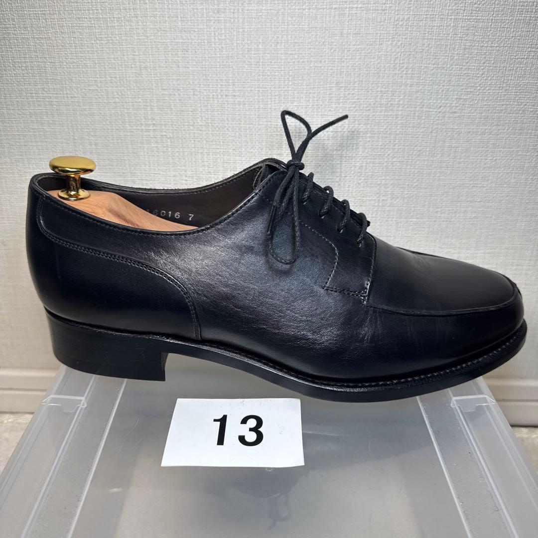 13 極美品　バーニーズニューヨーク　革靴　Uチップ　7 25.0 ブラック