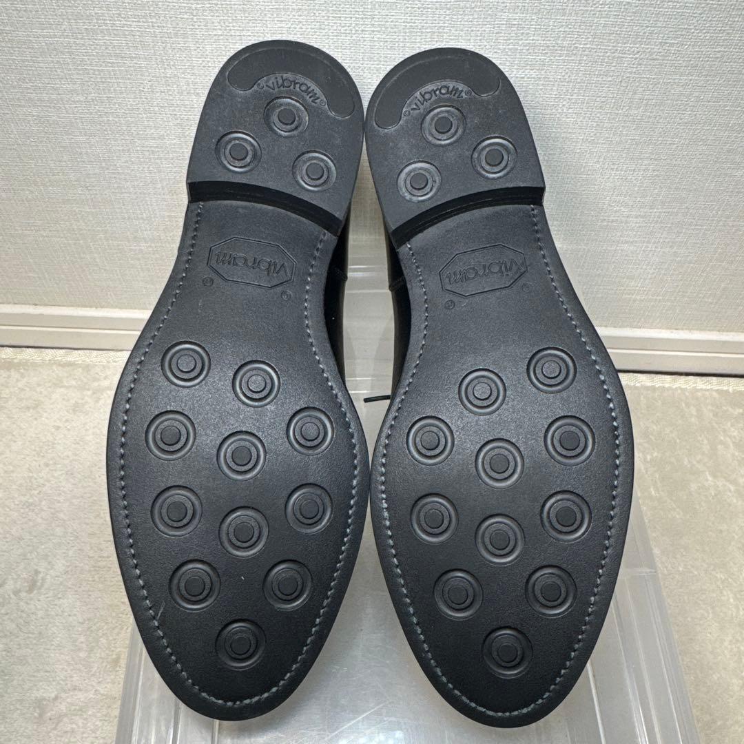 13 極美品　バーニーズニューヨーク　革靴　Uチップ　7 25.0 ブラック