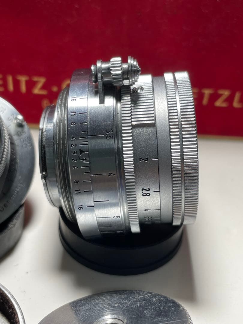 ライカ Leica DBP 箱 キャップ 革ケース レンズ ズマロン ズミクロン