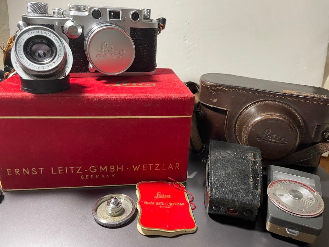 ライカ Leica DBP 箱 キャップ 革ケース レンズ ズマロン ズミクロン
