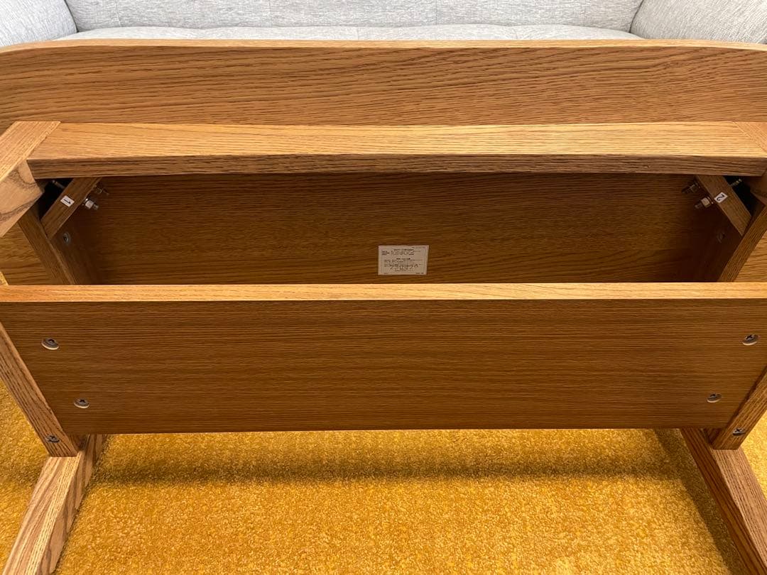 unico ウニコ　カフェテーブル クルト ブラウン w1000