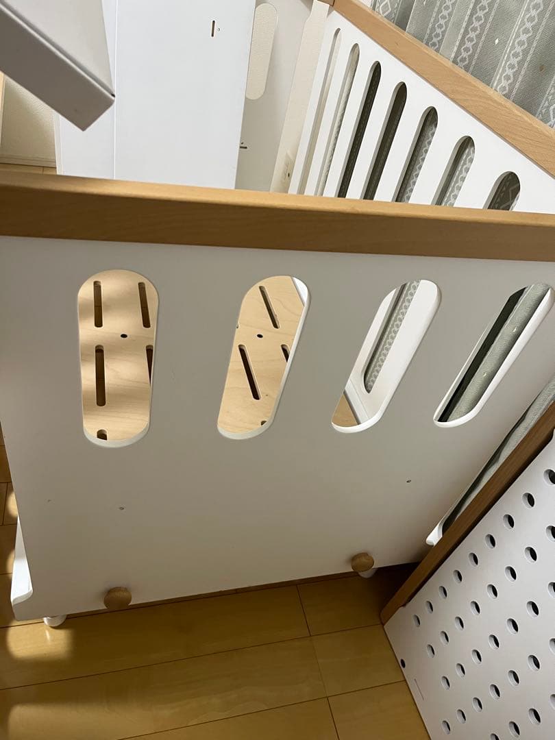 美品　HOPPL bebed 10年使える　ベビーベッド