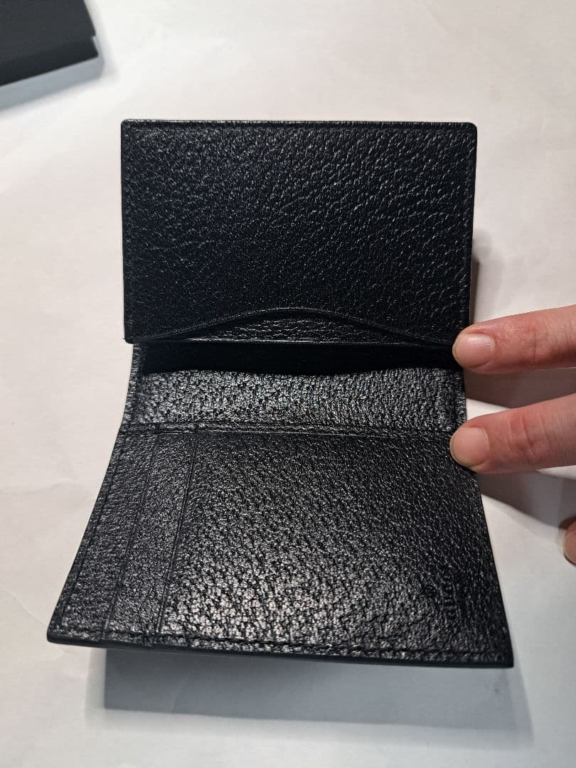 GUCCI ブラックレザー 名刺入れ