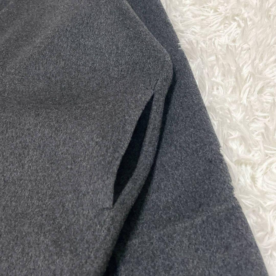 アーバンリサーチドアーズ　ウールリバーミドルガウンコート　チャコール