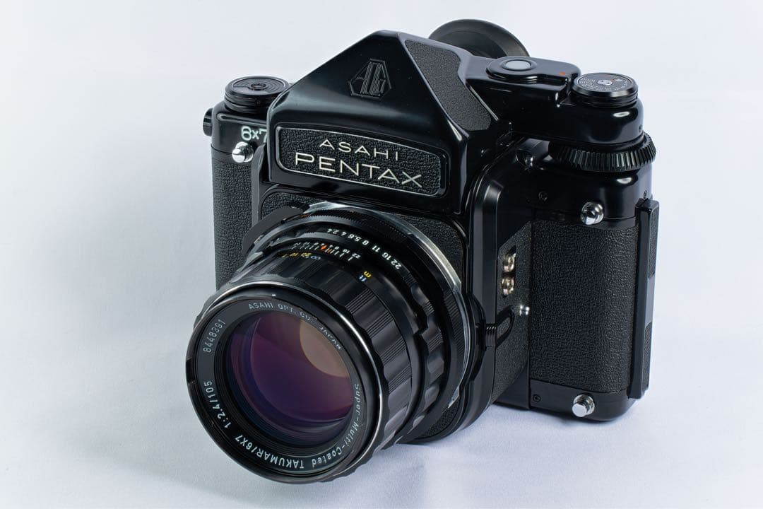 PENTAX 6x7 中判カメラ Takumar 105mmレンズ付き