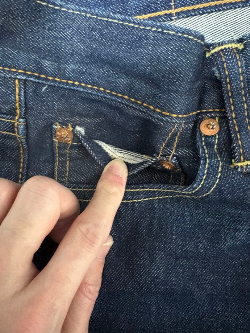 未使用　Levi's 511 W28 L32 USA製 赤耳