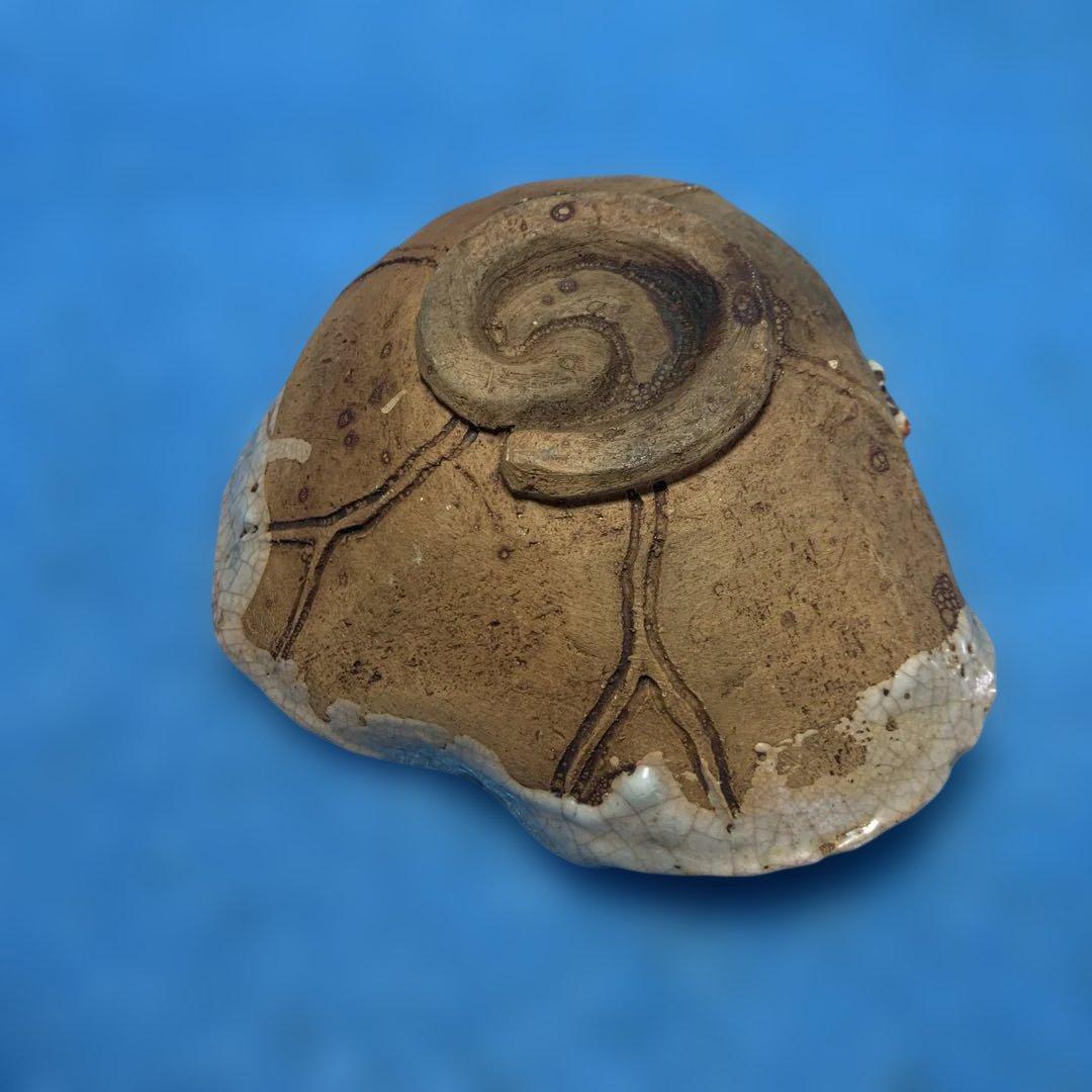 【楽山焼】　蟹　お皿　小物入れ　器　菓子皿❓小皿　アンティーク　楽山焼き