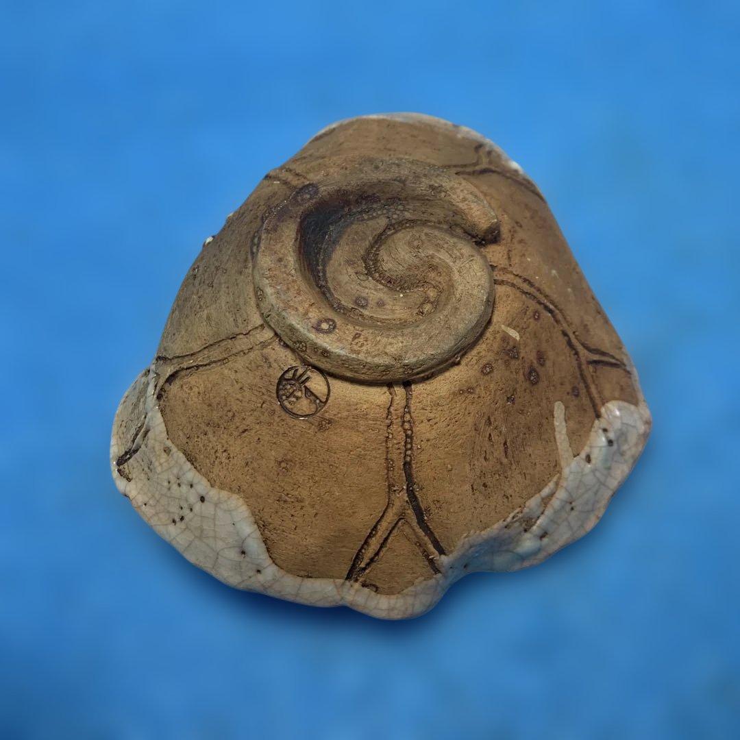 【楽山焼】　蟹　お皿　小物入れ　器　菓子皿❓小皿　アンティーク　楽山焼き