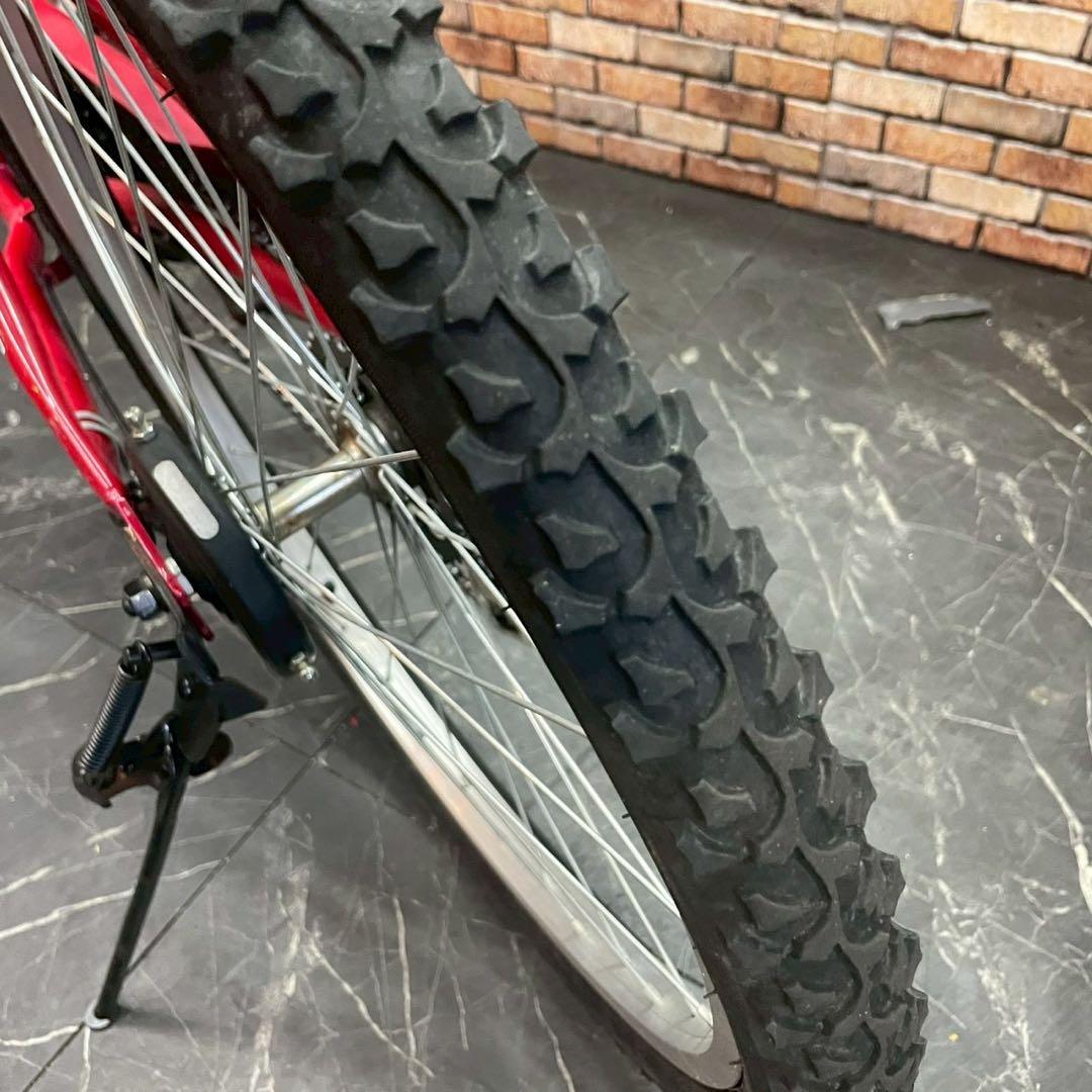 【64】子供用自転車 子供車TACKLE BOY レッド 24インチ