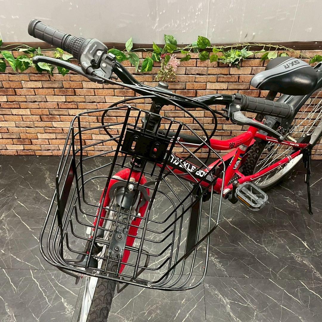 【64】子供用自転車 子供車TACKLE BOY レッド 24インチ