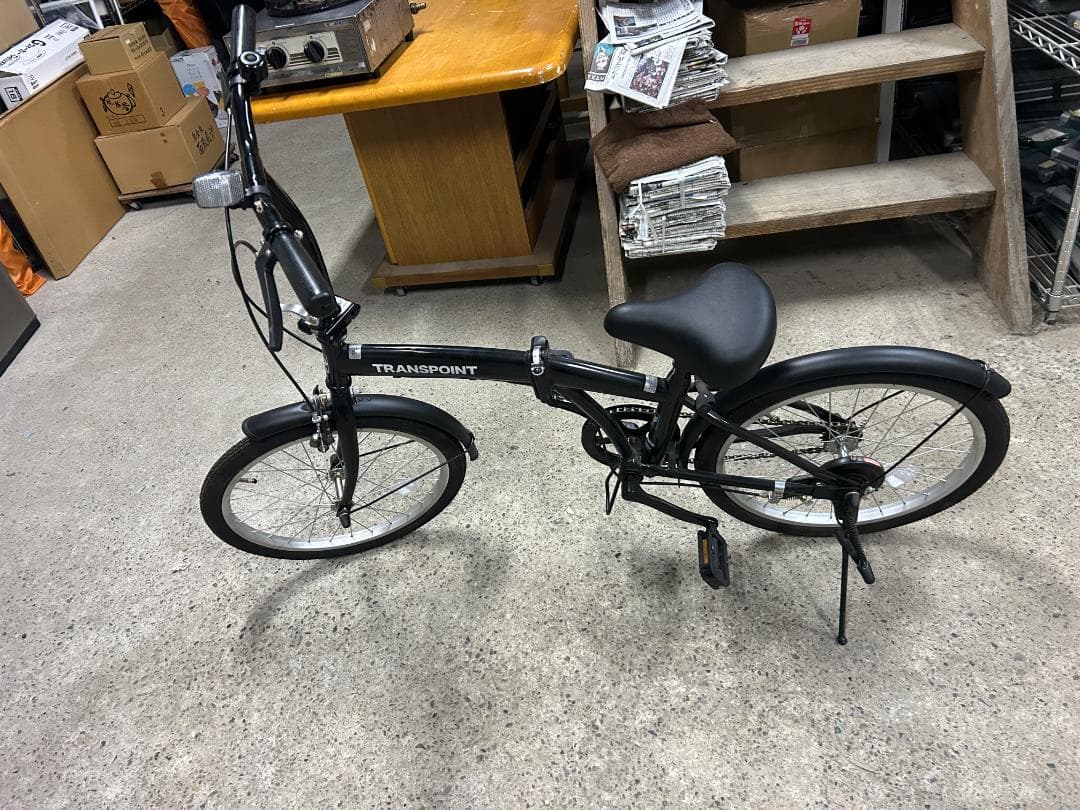 TRANSPOINT トランスポイント 折りたたみ自転車 20インチ ブラック