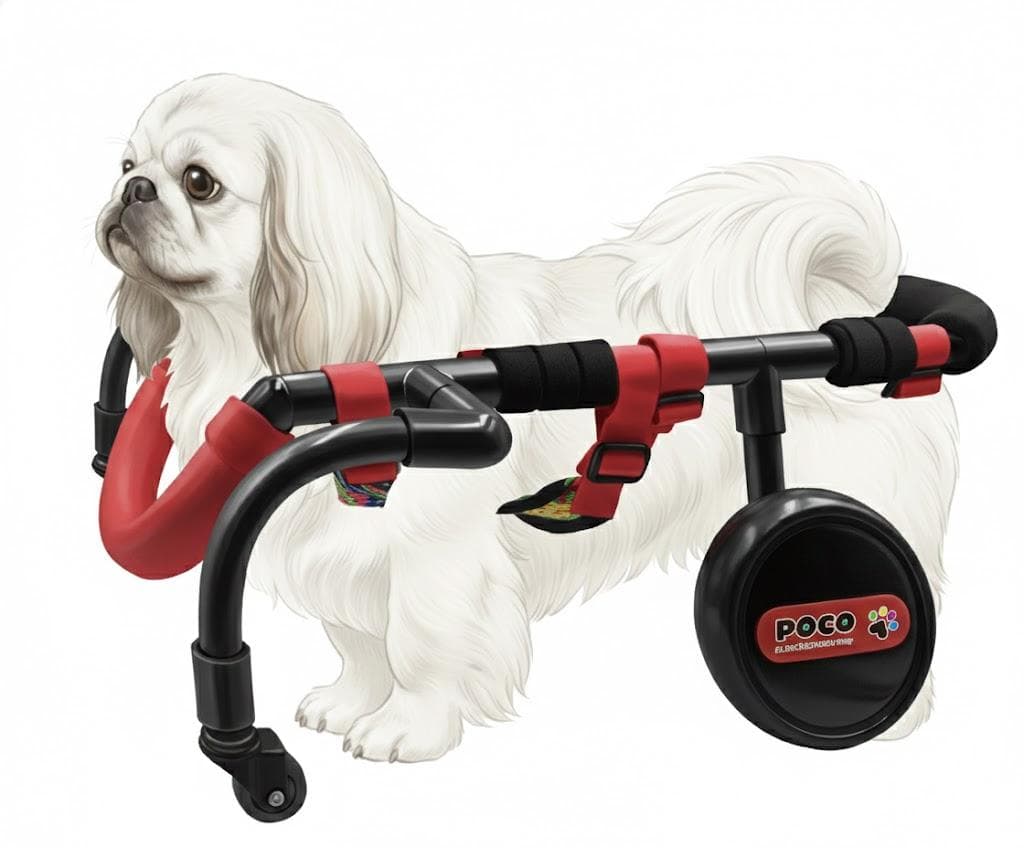 愛犬４輪歩行器【サイズ調整可】×【彩色ブルー】介護・リハビリetc...