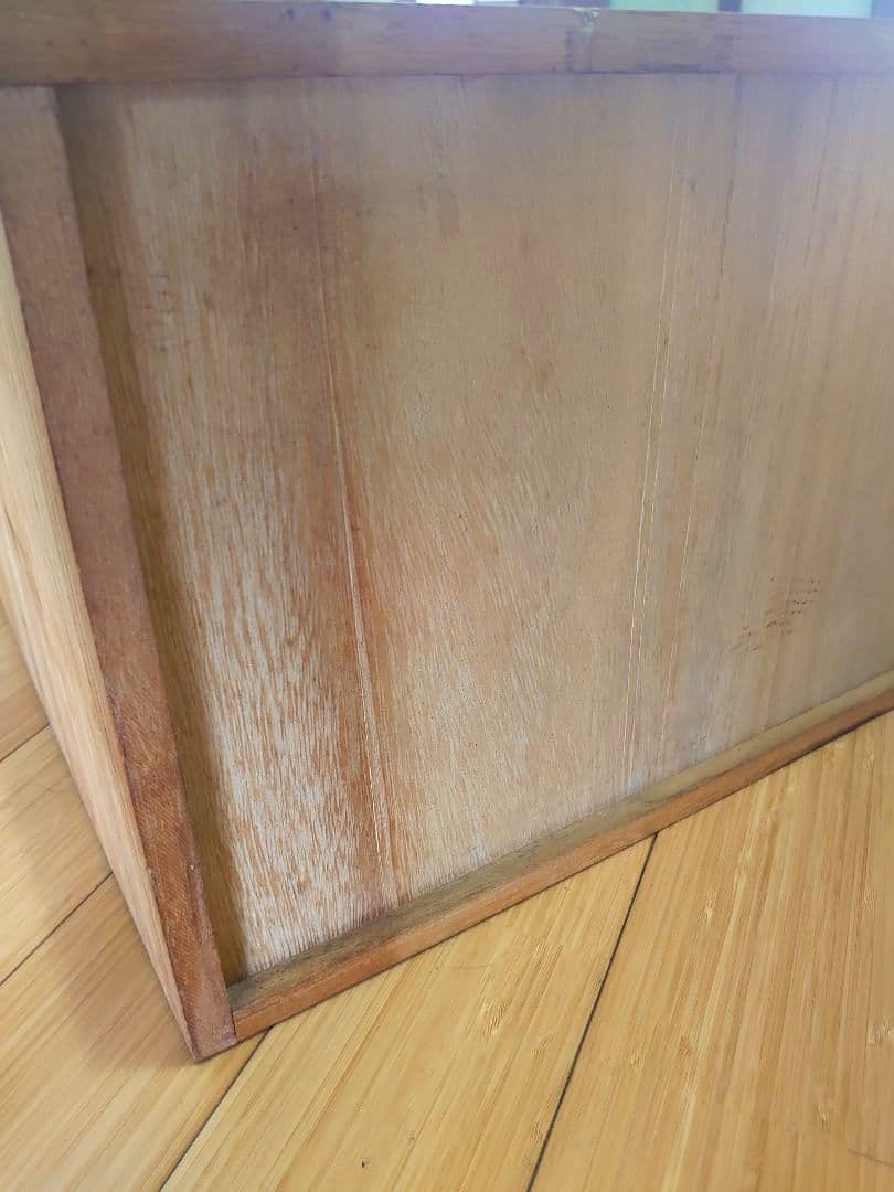 ヴィンテージ 桐箪笥2段 天然木 整理箪笥 引き戸 木製 和タンス 棚 チェスト