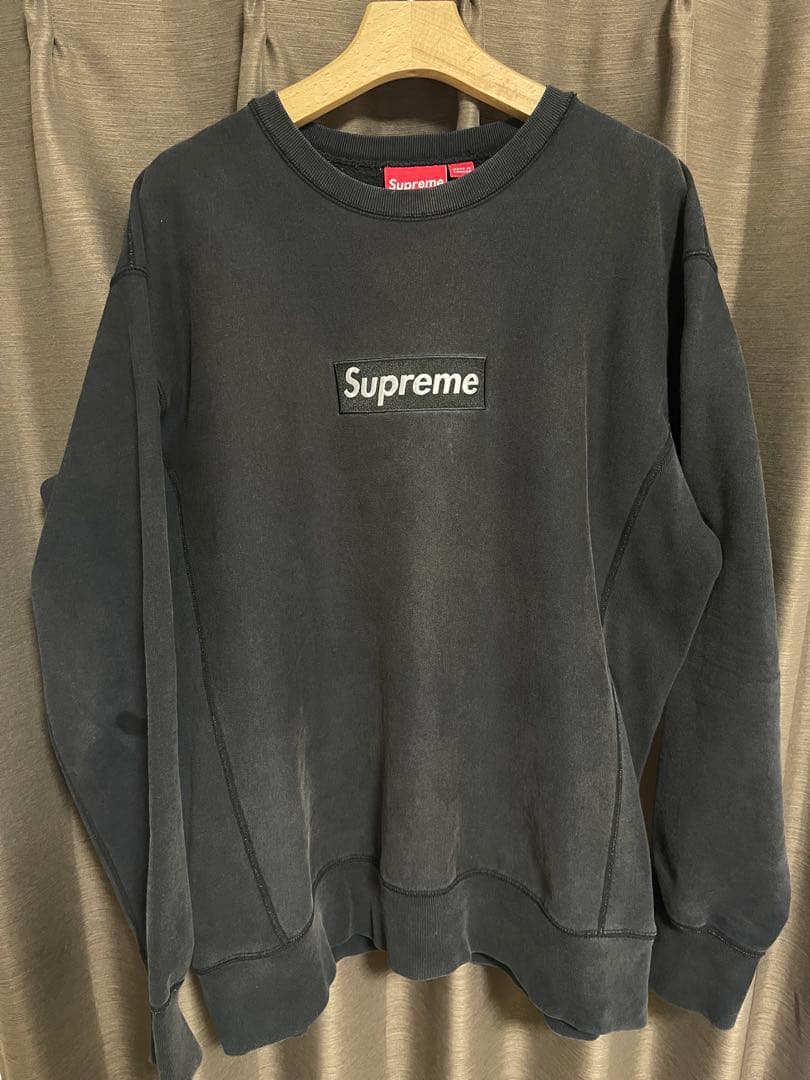 し*ん様 【初期】Supreme ボックスロゴ　XLブラック スウェット