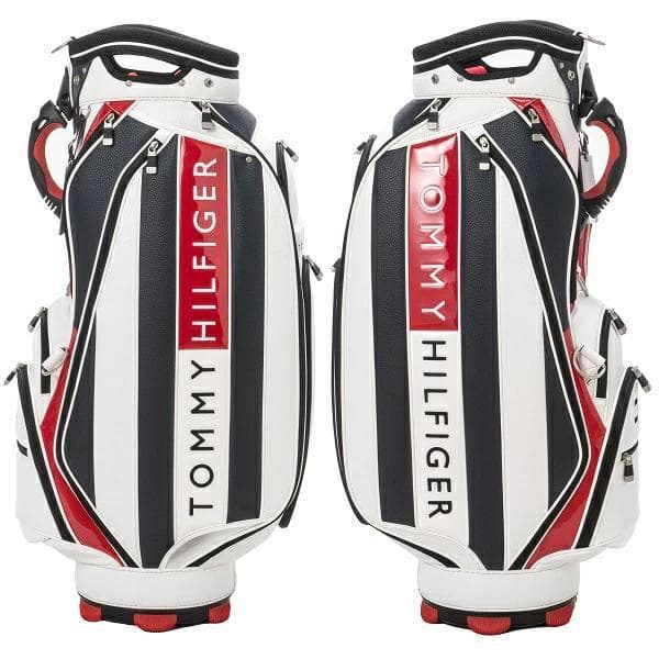 新品 トミーヒルフィガーゴルフ キャディバッグ THMG3FC4 ホワイト