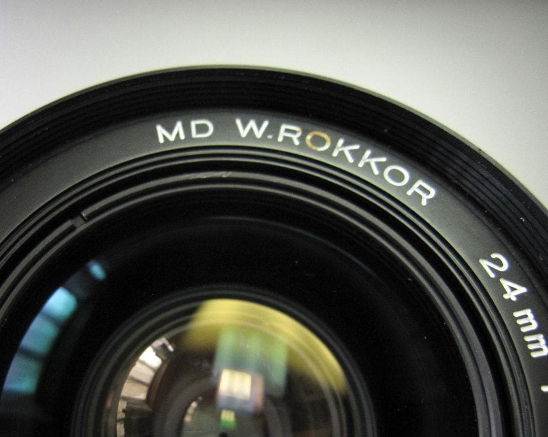 MINOLTA MD W.ROKKOR 24mm F2.8 ミノルタレンズ