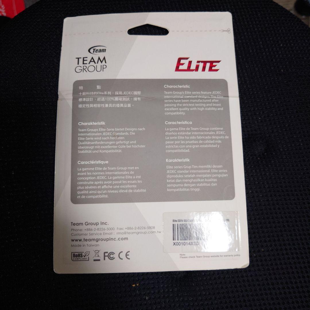 未使用品 TeamGroup Elite DDR4 2666MHz 64GB