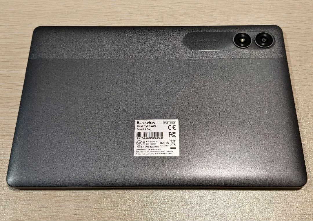 Blackview Tab 9 WiFi 11インチタブレット 256GB