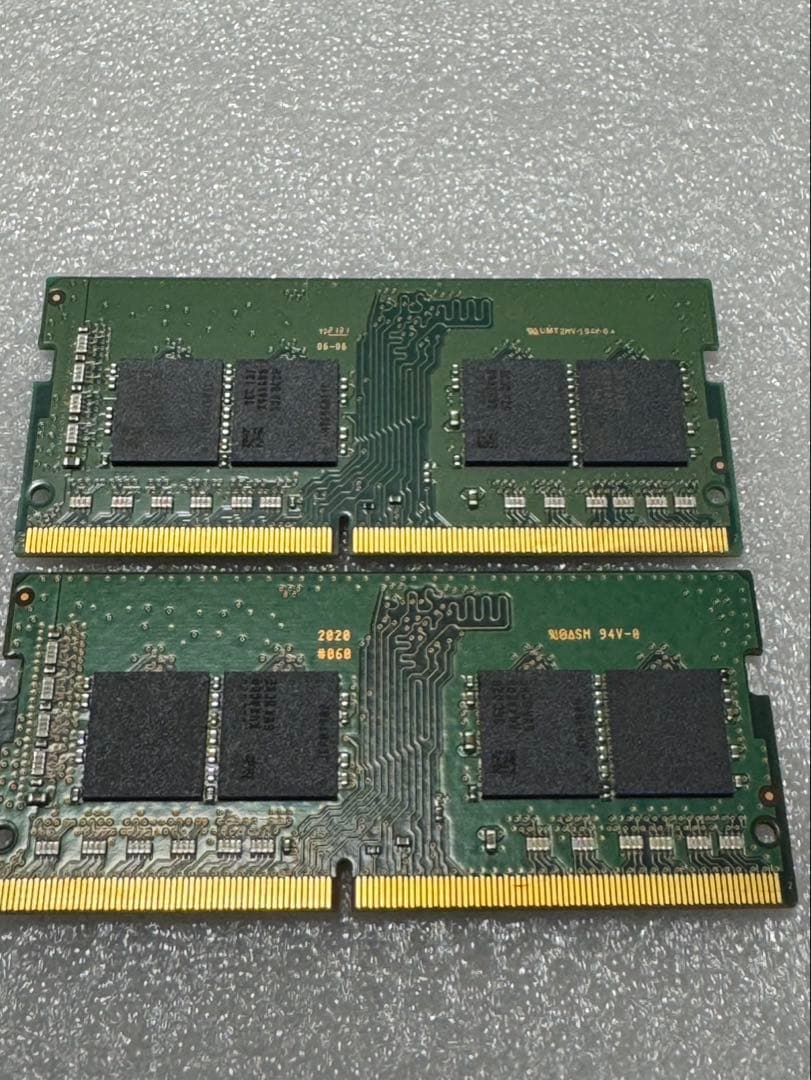 SAMSUNG PC4 3200AA16GB２枚　32GB BIOSチェック済み