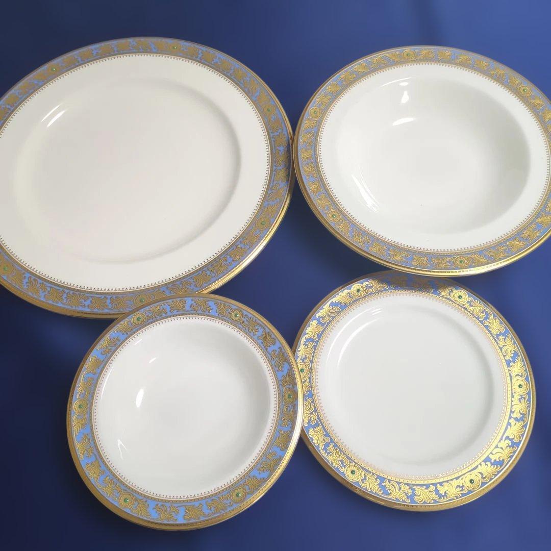 ノリタケ グランブロシェ 食器20点セット 白地 金色装飾