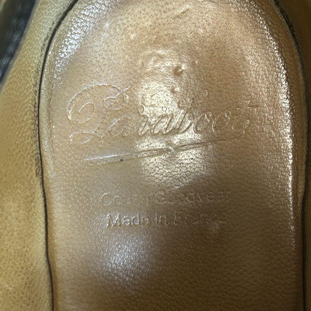 シクラメン パラブーツ シャンボード Uチップシューズ　ブラック 24cm