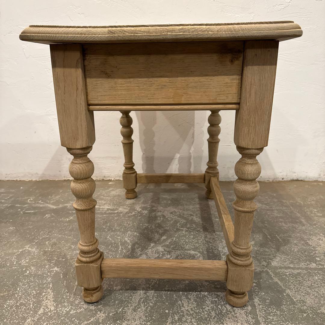 ヴィンテージ　木製サイドテーブル　剥離