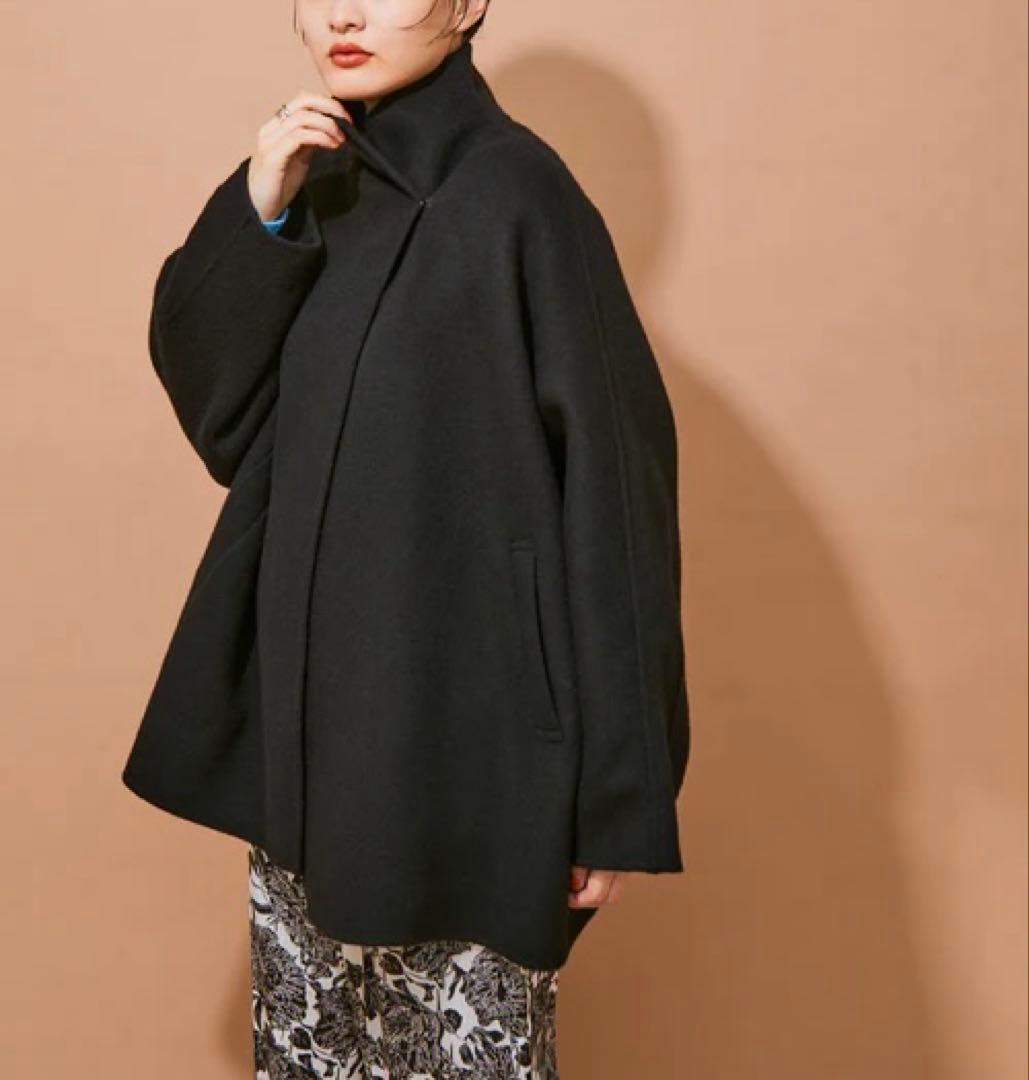 未使用級ADAM ET ROPÉ アダムエロペ スタンドカラーリバーコート