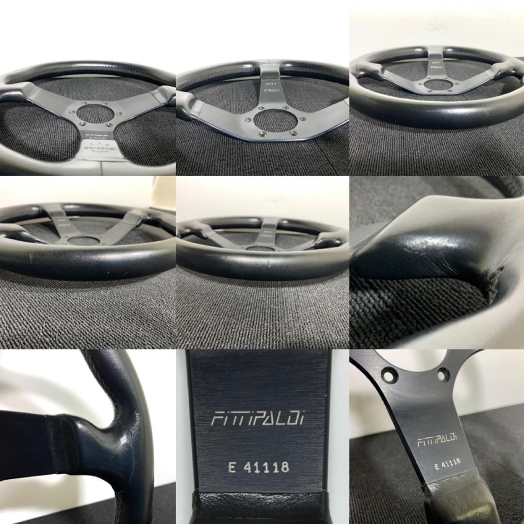 パーソナル フィッティパルディ モデル 本革ステアリング 35パイ 当時物 希少