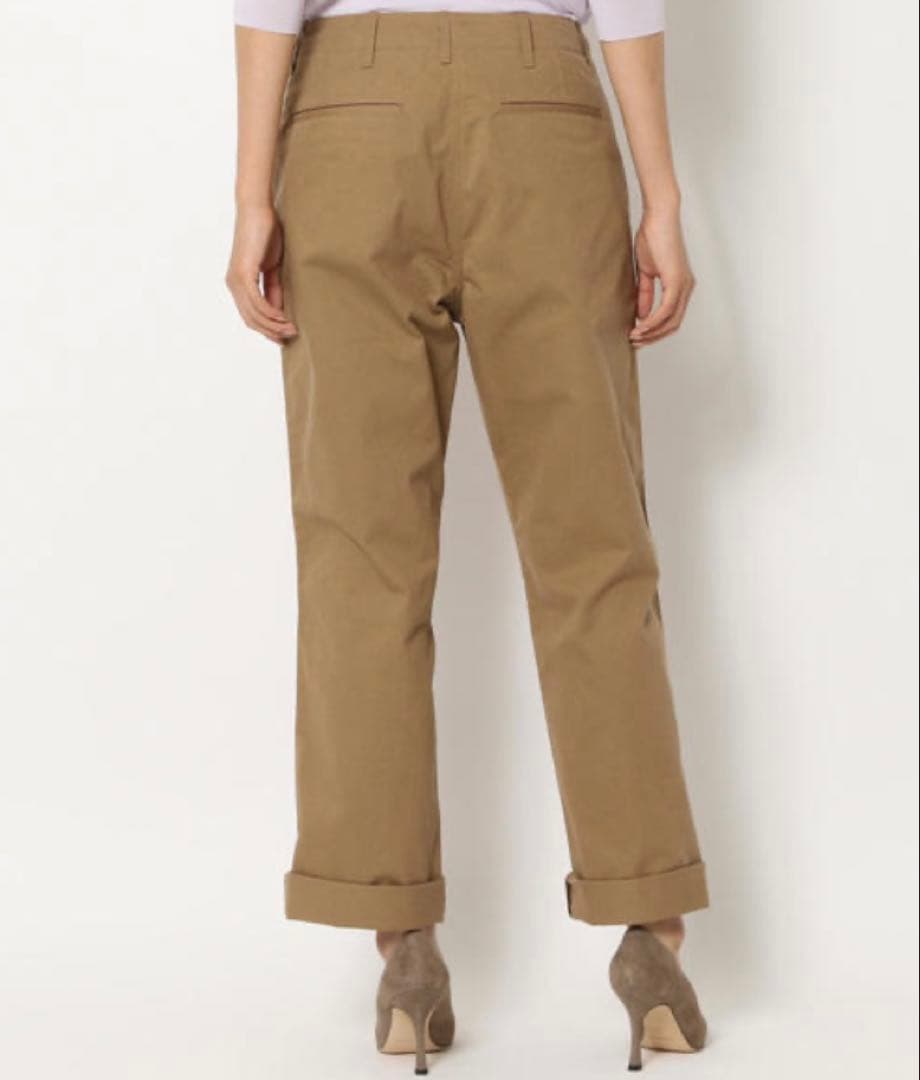 GALERIE VIE ギャルリー ヴィー 日本製コットンチノ ストレートパンツ