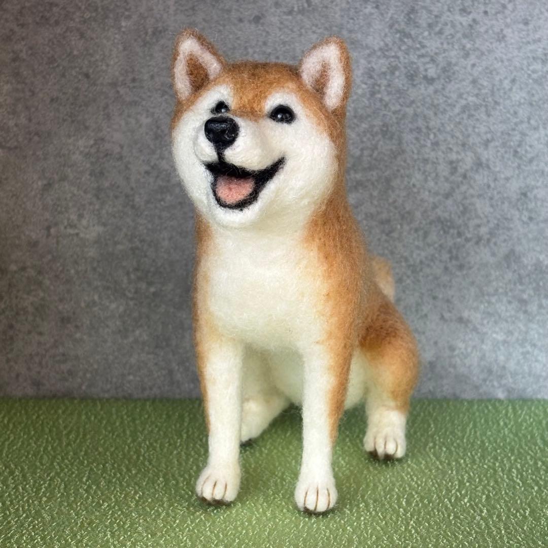 柴犬　羊毛フェルト　ハンドメイド　No.112