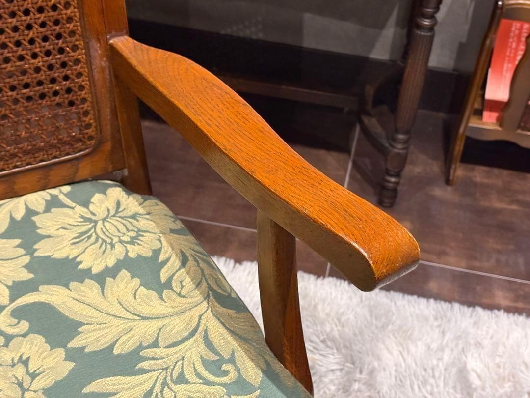 ダイニングチェア　アームチェア　三越ブルージュ　アンティーク　ビンテージ　nZ